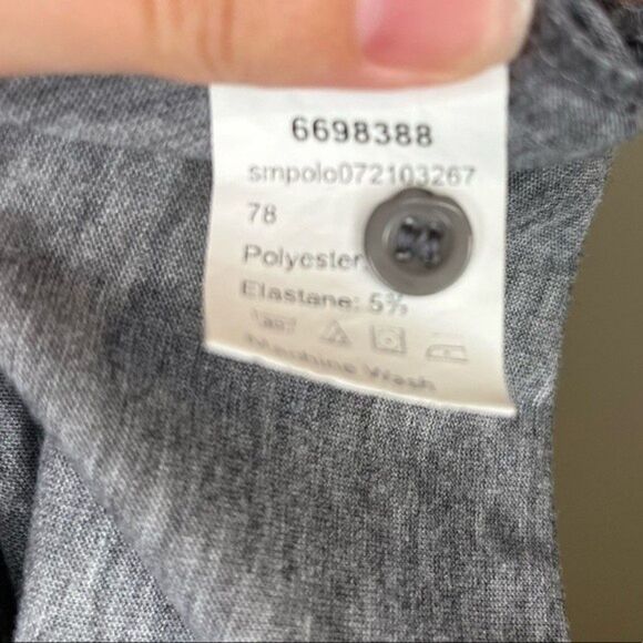 SHEIN Basics Mens Gray Polo Shirt Size Medium - Picture 5 of 5